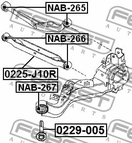 Болт ексцентриковий Febest 0229-005