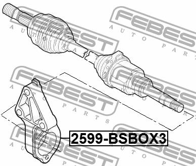 Кронштейн подшипника подвесного Febest 2599-BSBOX3