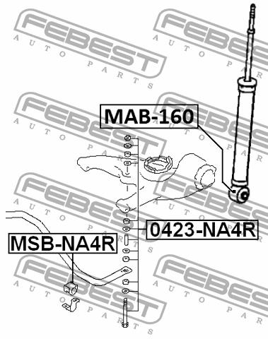 Купити Febest MAB160 – суперціна на EXIST.UA!