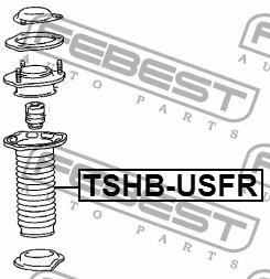 Febest Пыльник амортизатора заднего – цена 789 UAH