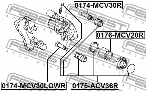 Купити Febest 0175ACV36R – суперціна на EXIST.UA!