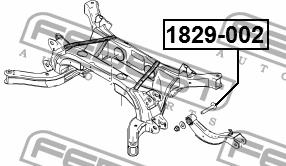 Болт регулировки развала колёс Febest 1829-002