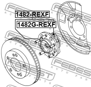 Маточина колеса передня Febest 1482G-REXF