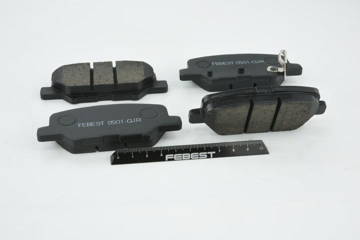 Тормозные колодки дисковые, комплект Febest 0501-GJR