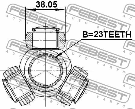 Трипоид вала приводного Febest 0116-SXM10