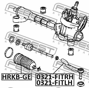Купить Febest 0321FITLH – отличная цена на EXIST.UA!