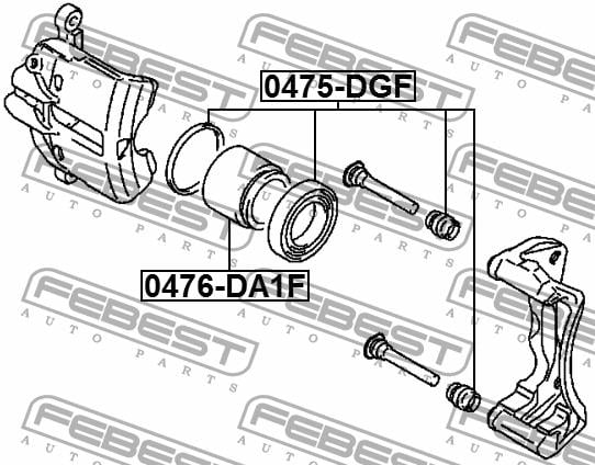 Купить Febest 0476DA1F – отличная цена на EXIST.UA!