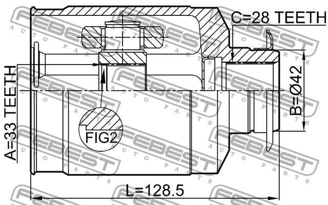 Купить Febest 2211XM12RH – отличная цена на EXIST.UA!