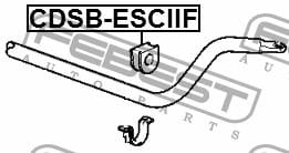 Втулка стабілізатора переднього Febest CDSB-ESCIIF