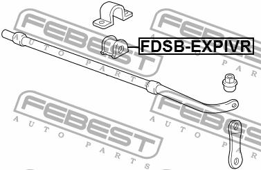 Втулка стабілізатора заднього Febest FDSB-EXPIVR
