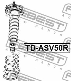 Отбойник амортизатора заднего Febest TD-ASV50R