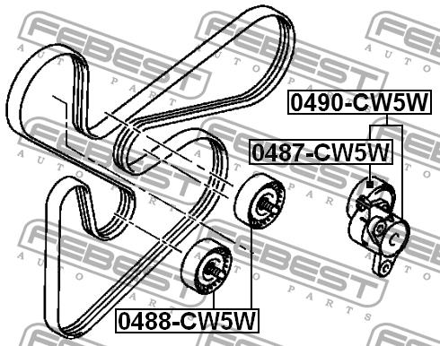 Купить Febest 0490-CW5W по низкой цене в Украине!