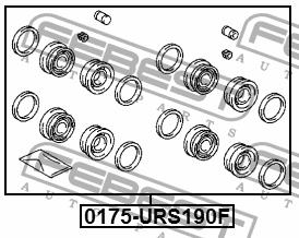 Ремкомплект гальмівного супорта Febest 0175-URS190F
