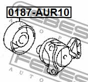 Ролик ремня поликлинового (приводного) Febest 0187-AUR10