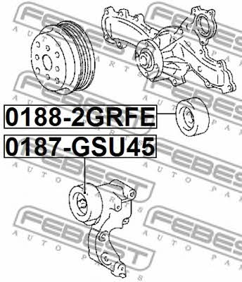 Ролик натяжной Febest 0187-GSU45