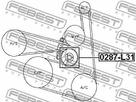 Купить Febest 0287L31 – отличная цена на EXIST.UA!
