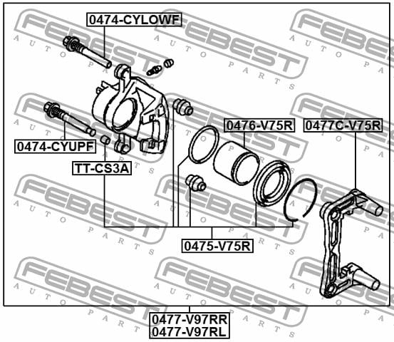 Купить Febest 0477V97RL – отличная цена на EXIST.UA!