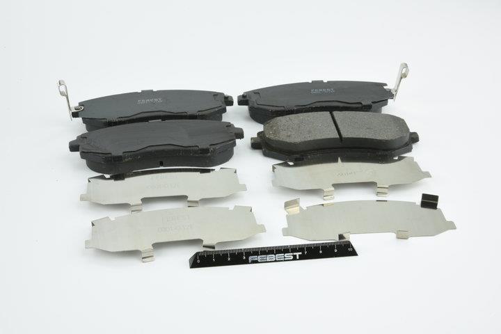 Тормозные колодки дисковые, комплект Febest 0801-G12F