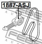 Ролик натяжной Febest 1887-ASJ