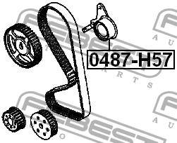 Febest Ролик ремня ГРМ – цена 327 UAH
