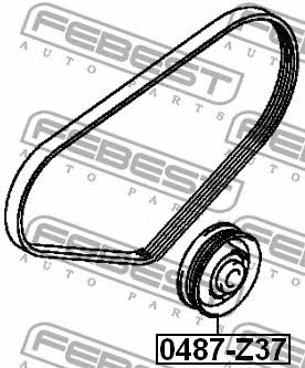 Ролик натяжной Febest 0487-Z37