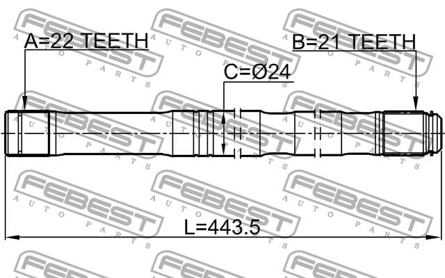 Купить Febest 0212K12LH – отличная цена на EXIST.UA!
