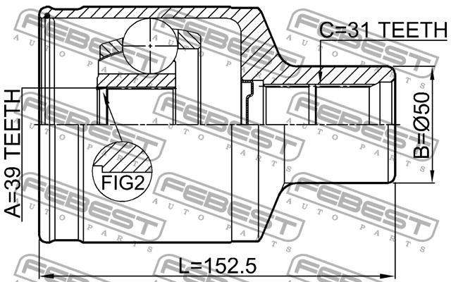 Купить Febest 2111F150RH – отличная цена на EXIST.UA!