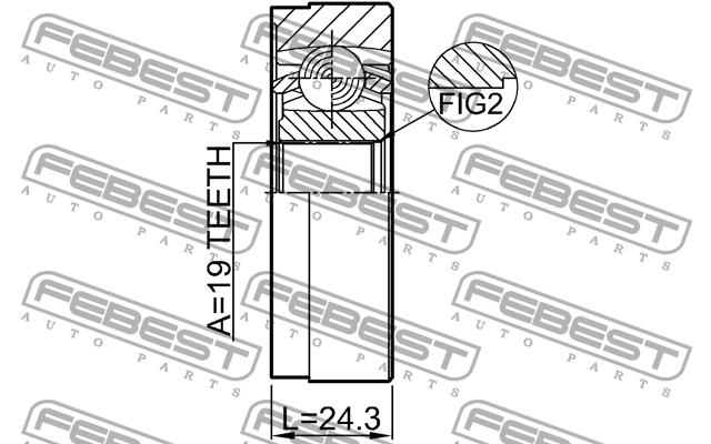 Купить Febest 2711XC60SHA – отличная цена на EXIST.UA!