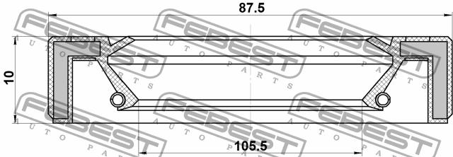 Купить Febest 95GAY-891051010L по низкой цене в Украине!