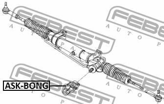Вал рульового керування Febest ASK-BONG