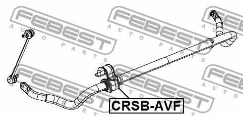 Втулка стабілізатора переднього Febest CRSB-AVF