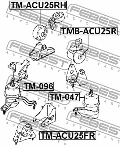 Подушка двигуна задня Febest TMB-ACU25R