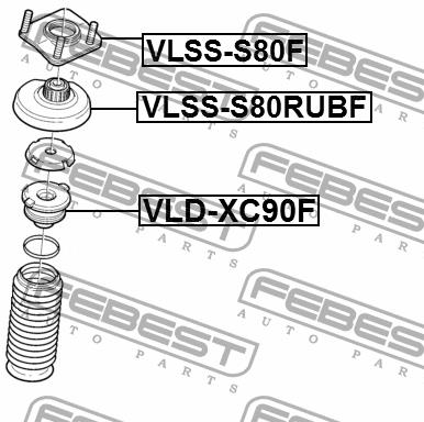 Купити Febest VLDXC90F – суперціна на EXIST.UA!
