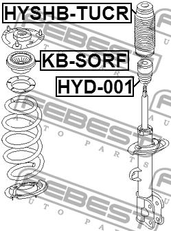 Підшипник опори амортизатора Febest KB-SORF