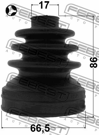 Пильовик ШРКШ внутрішній Febest 0515-DY3WT