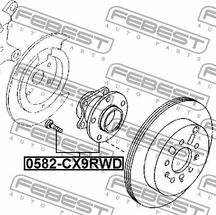 Купить Febest 0582CX9RWD – отличная цена на EXIST.UA!