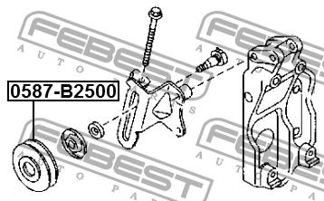 Ролик натяжний Febest 0587-B2500