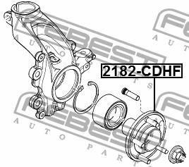 Ступица колеса передняя Febest 2182-CDHF