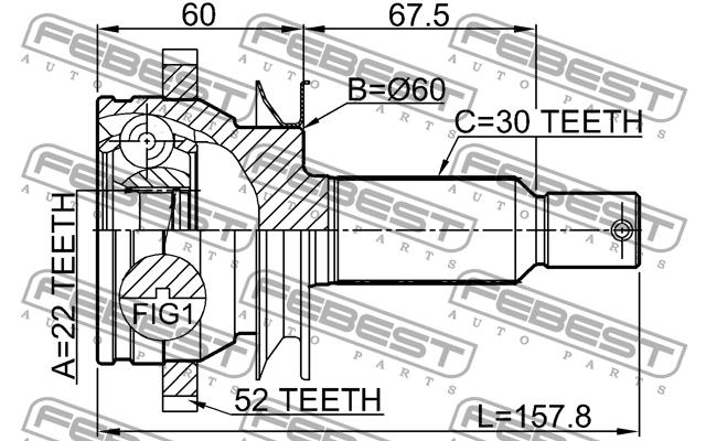 Купити Febest 1210CM10RA52 – суперціна на EXIST.UA!