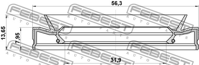 Купить Febest 95HEY33560814C – отличная цена на EXIST.UA!