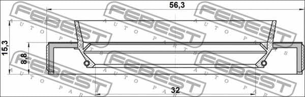 Купити Febest 95HBY34560915L – суперціна на EXIST.UA!
