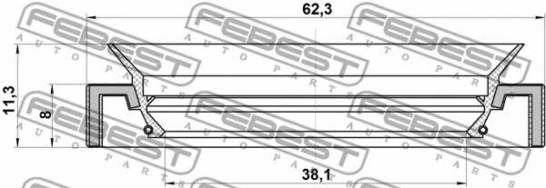 Febest Сальник полуоси – цена 219 UAH