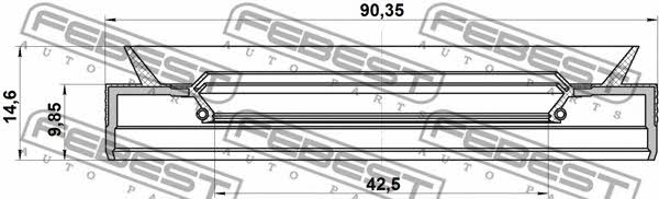 Febest Сальник полуоси – цена 276 UAH