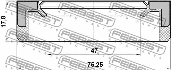 Febest Сальник ступицы колеса задней – цена 132 UAH