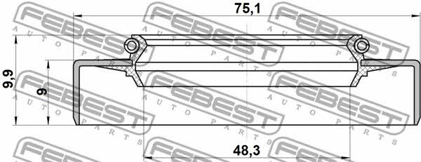 Купить Febest 95GDS50750910X – отличная цена на EXIST.UA!