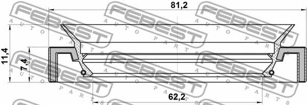 Febest Сальник ступицы колеса передней – цена 288 UAH