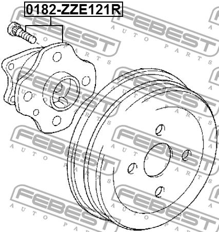 Купить Febest 0182ZZE121R – отличная цена на EXIST.UA!