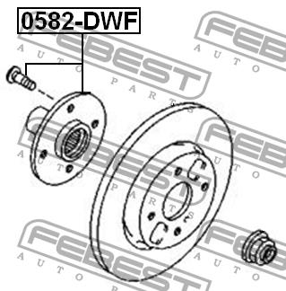 Маточина колеса передня Febest 0582-DWF