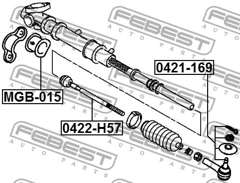 Febest Тяга рулевая – цена 126 UAH