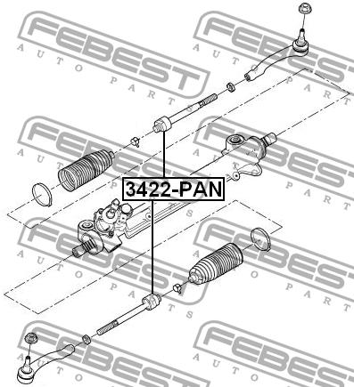 Тяга рульова Febest 3422-PAN